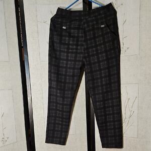 Black Plaid Pants